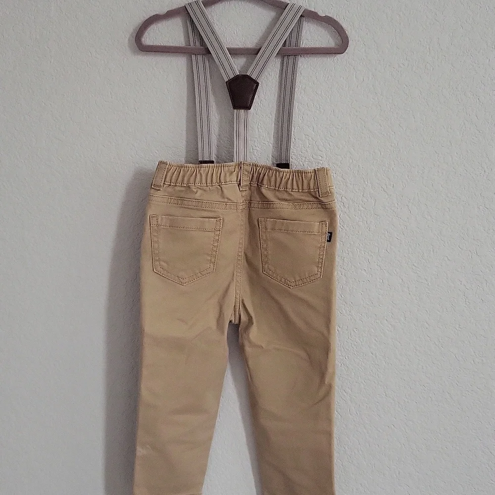OshKosh B'gosh Tan Suspender Pants